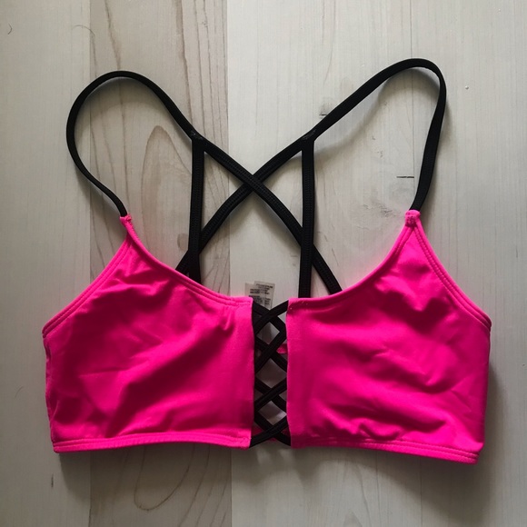 Hot Fuchsia bikini top by Pink - Picture 3 of 4